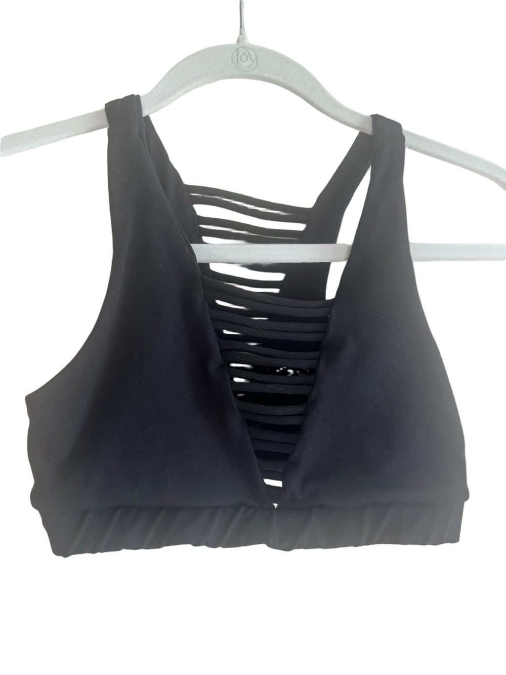 925fit Peleton No Strings Attached Sports Bra Black Size Medium